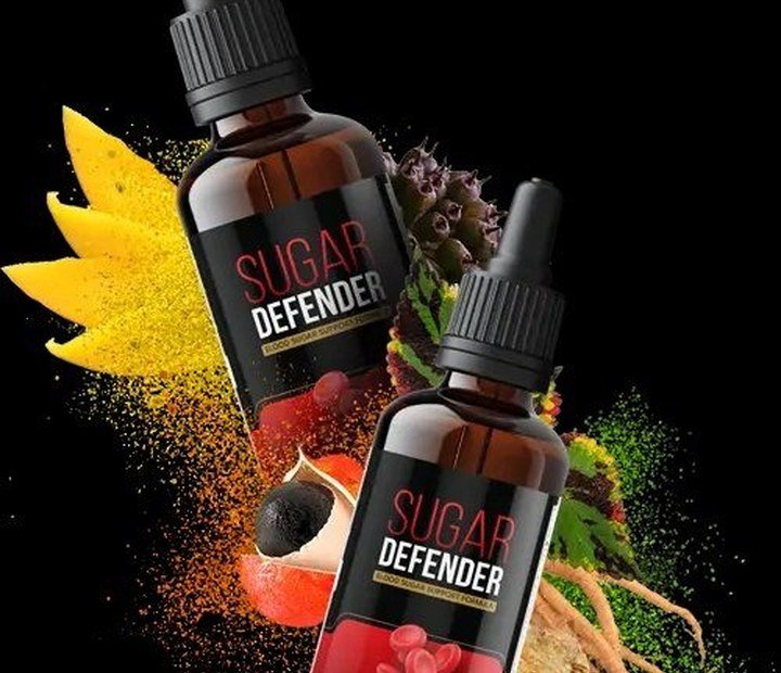 Sugar Defender product bottles and ingredients